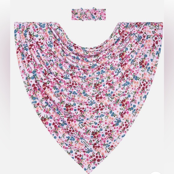 New Posh Peanut | Aldona Infant Swaddle & Headwrap Set - Picture 2 of 4